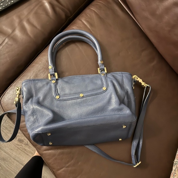 Tory Burch Blue Leather Satchel - Picture 4 of 4